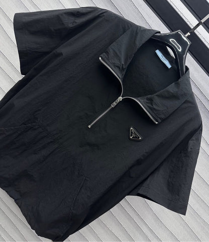 25 Lapel Blouse and Half Skirt Set