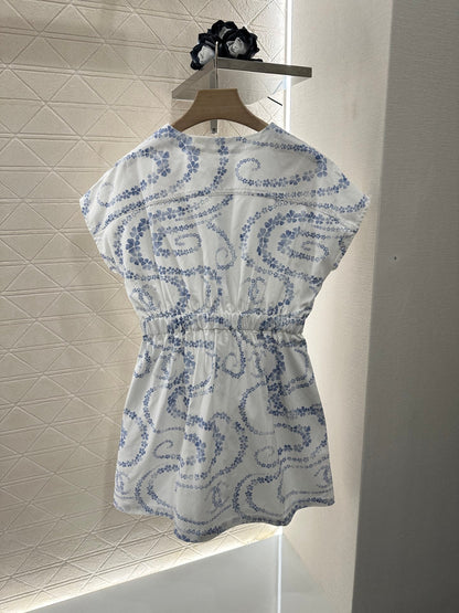 25 Flap Pocket Printed Dress