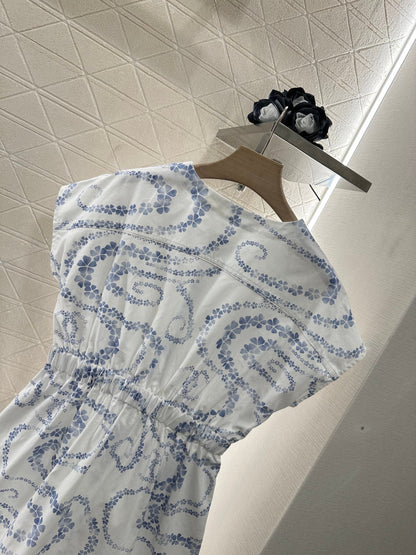 25 Flap Pocket Printed Dress