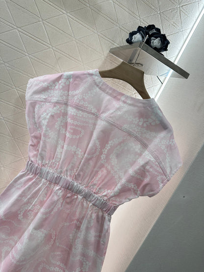 25 Flap Pocket Printed Dress