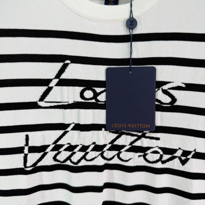 25 Striped Knitted Short Sleeve