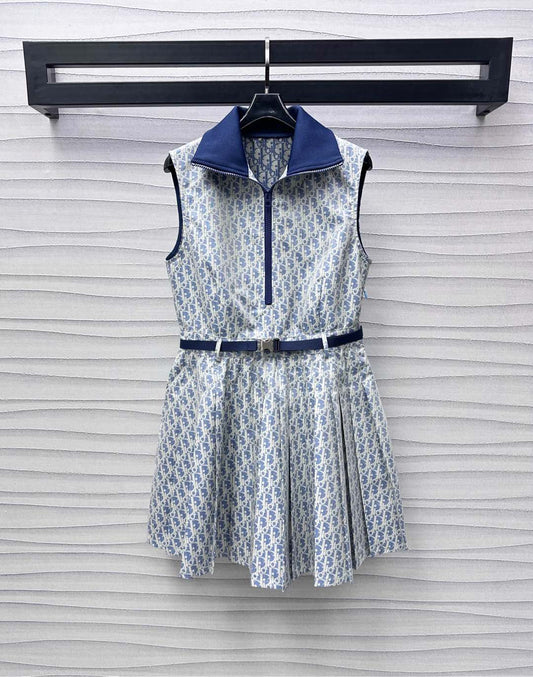 25 Jacquard Waistband Vest Skirt