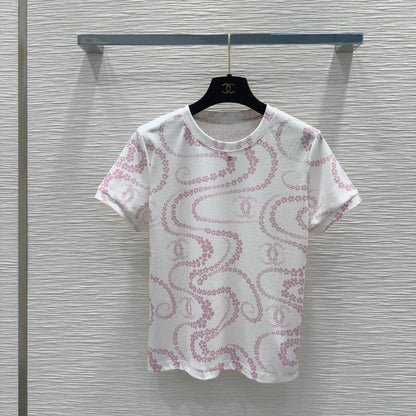 25 Flower Curve Pattern Short Sleeve