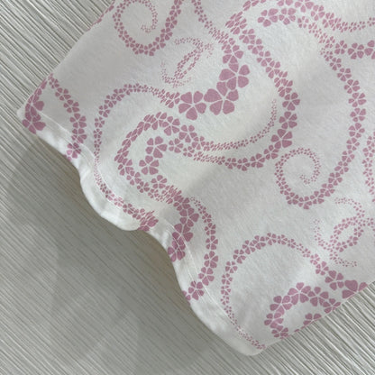 25 Flower Curve Pattern Short Sleeve