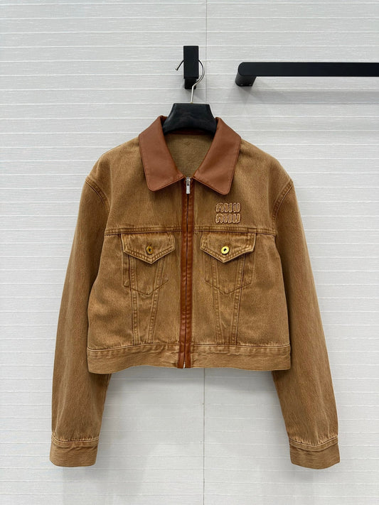 25 Wrap Around Denim Jacket Coat
