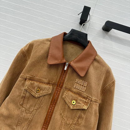 25 Wrap Around Denim Jacket Coat