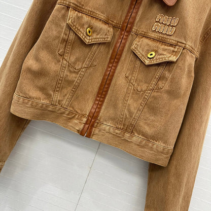 25 Wrap Around Denim Jacket Coat