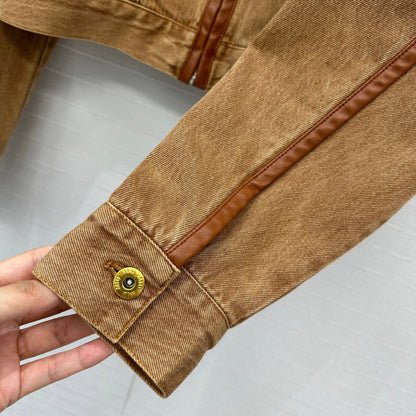 25 Wrap Around Denim Jacket Coat