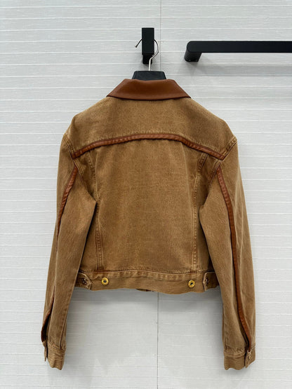 25 Wrap Around Denim Jacket Coat