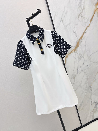 25 New Polo Contrast Collar Dress