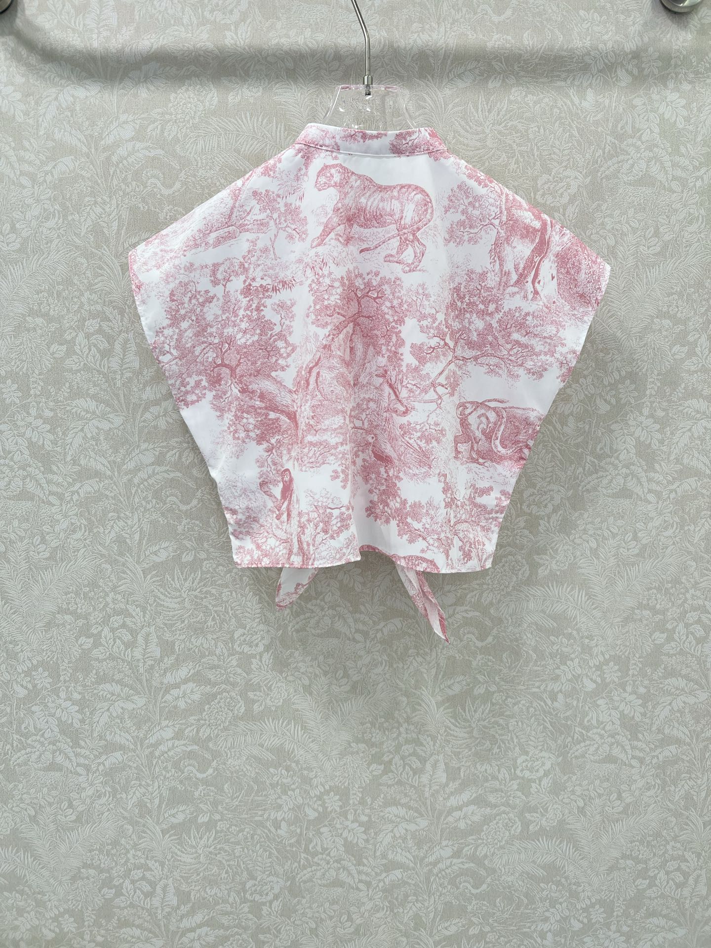 D 25 new jungle animal print Tie short shirt