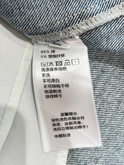 C 25 Printed Denim Half Skirt