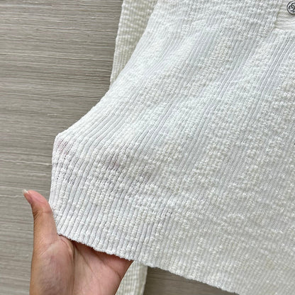 25ss Round neck knitted long sleeved top