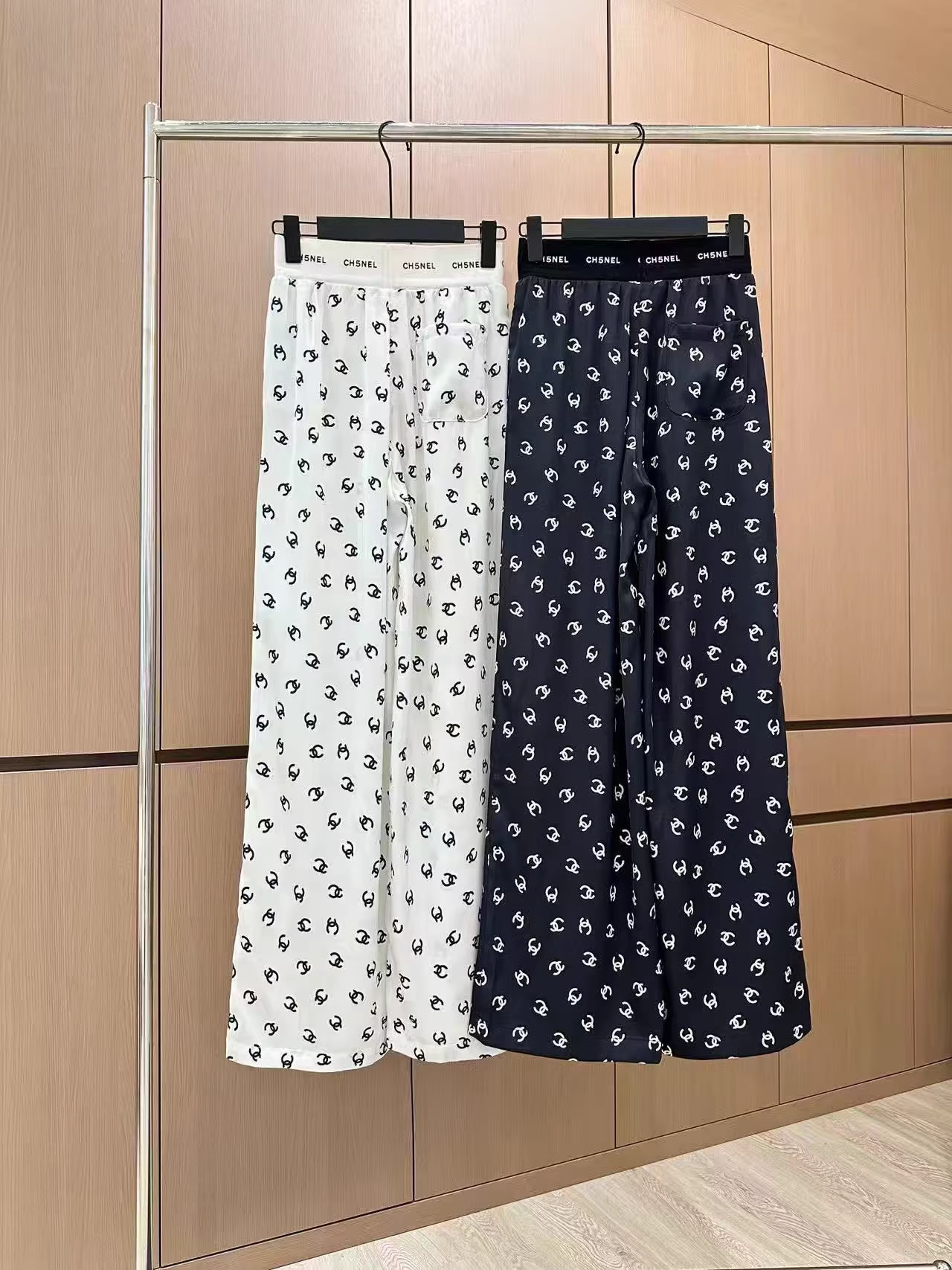 2025 Ribbon printed casual pants