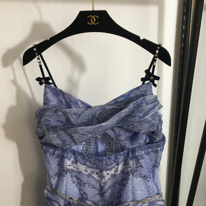 25 new Diamond bow halter dress