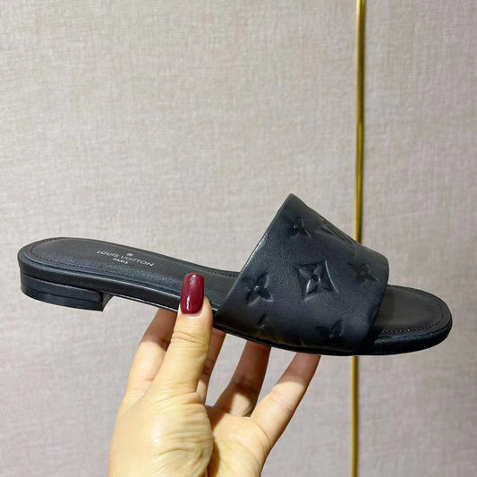 Neo Revival Flat Mule 15mm Black Cowhide