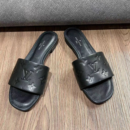 Neo Revival Flat Mule 15mm Black Cowhide