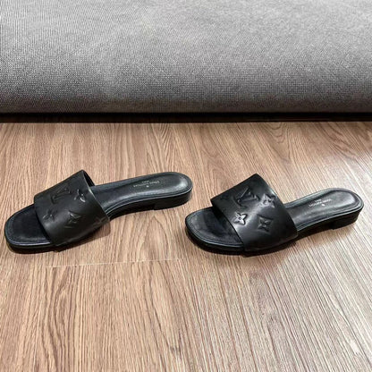 Neo Revival Flat Mule 15mm Black Cowhide