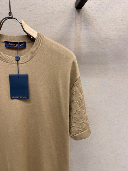 25ss sleeve jacquard T-shirt