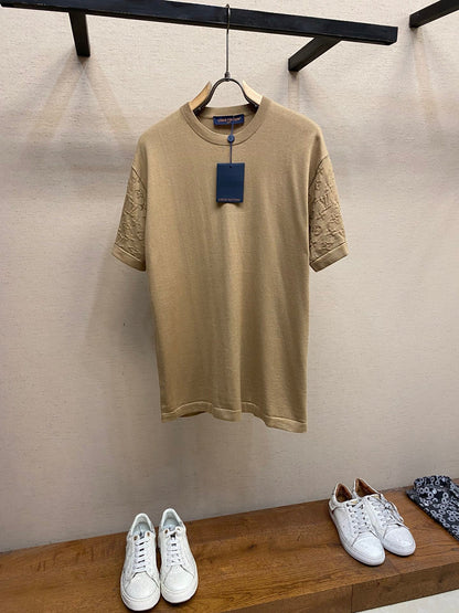 25ss sleeve jacquard T-shirt
