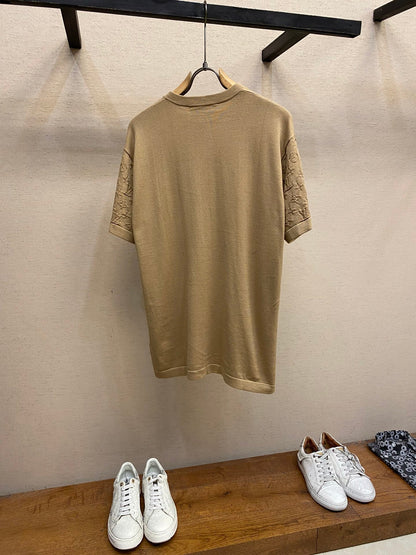 25ss sleeve jacquard T-shirt