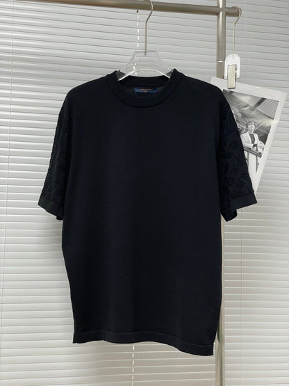 25ss sleeve jacquard T-shirt