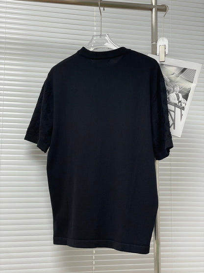 25ss sleeve jacquard T-shirt