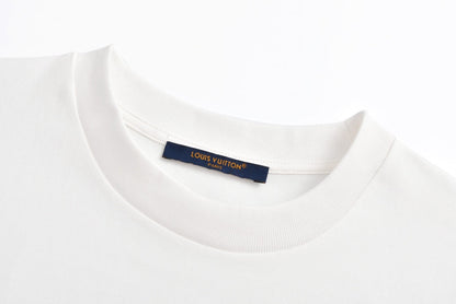 25ss Western denim heavy embroidered short sleeves