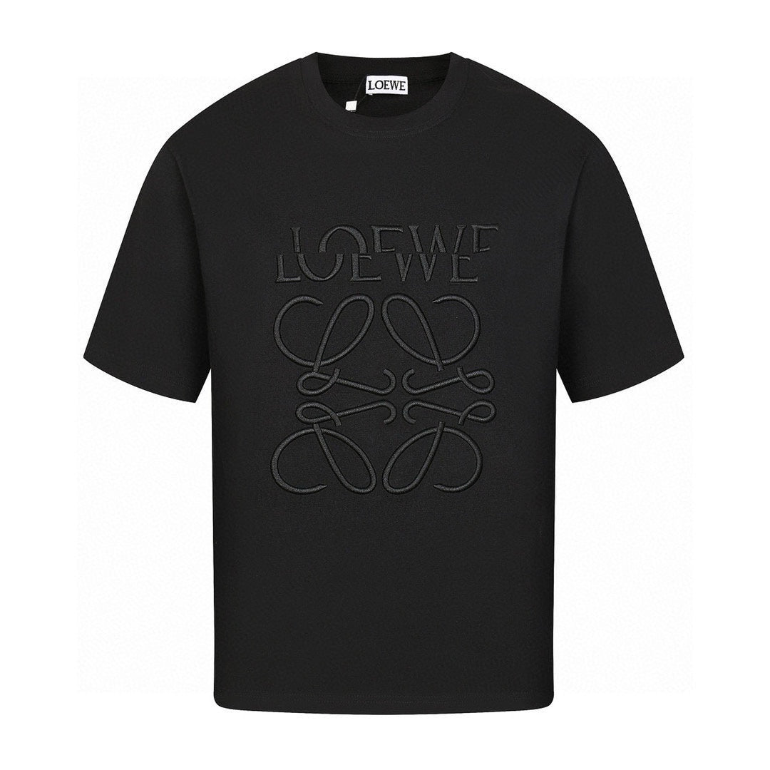 25ss misplaced logo embroidery T-shirt