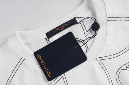 Line letter embroidery
