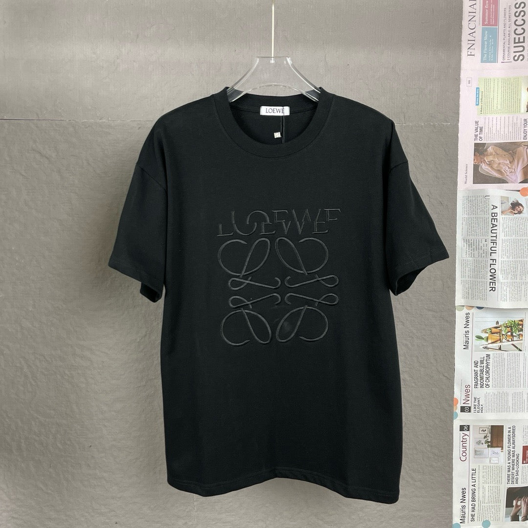 25ss misplaced logo embroidery T-shirt