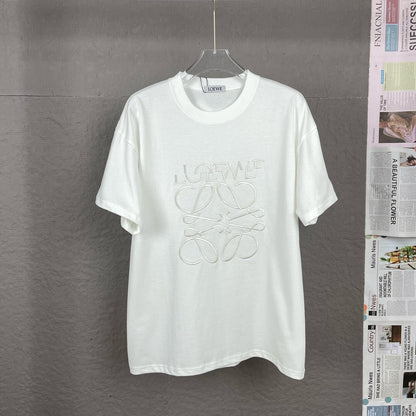 25ss misplaced logo embroidery T-shirt