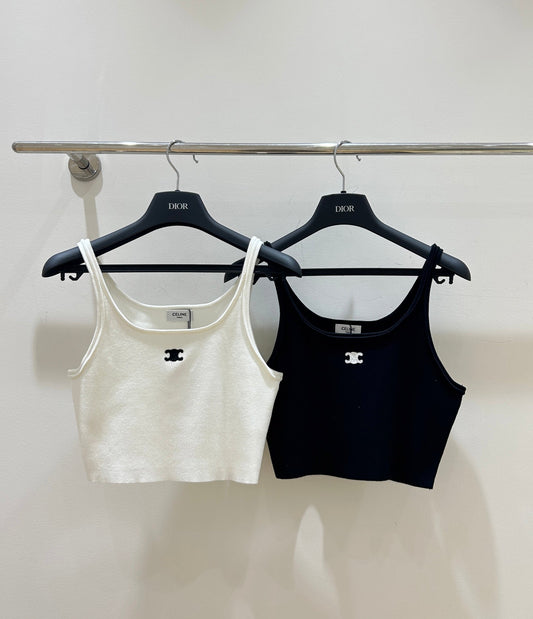 25 Embroidered Cropped Vest