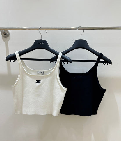 25 Embroidered Cropped Vest