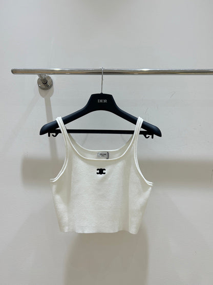25 Embroidered Cropped Vest