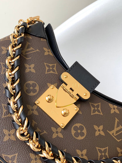 L 25 Classic old flower cowhide handbag