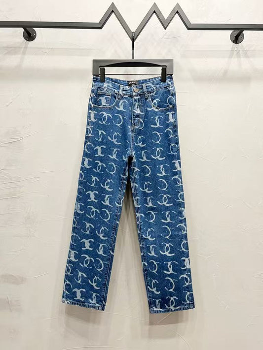 C Classic All-Over Logo Jeans