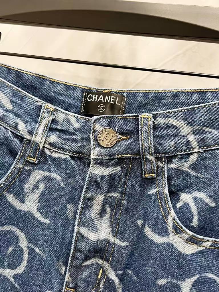 C Classic All-Over Logo Jeans