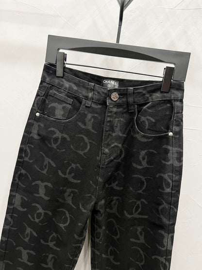 C Classic All-Over Logo Jeans