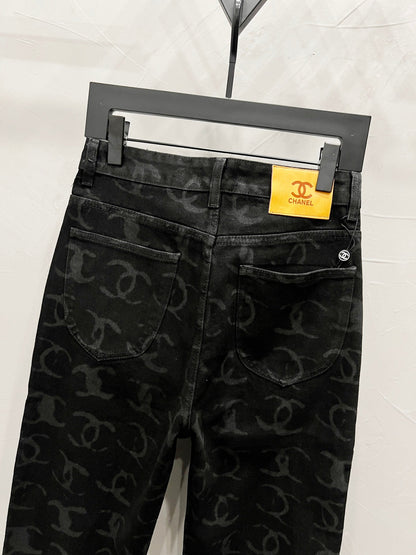 C Classic All-Over Logo Jeans