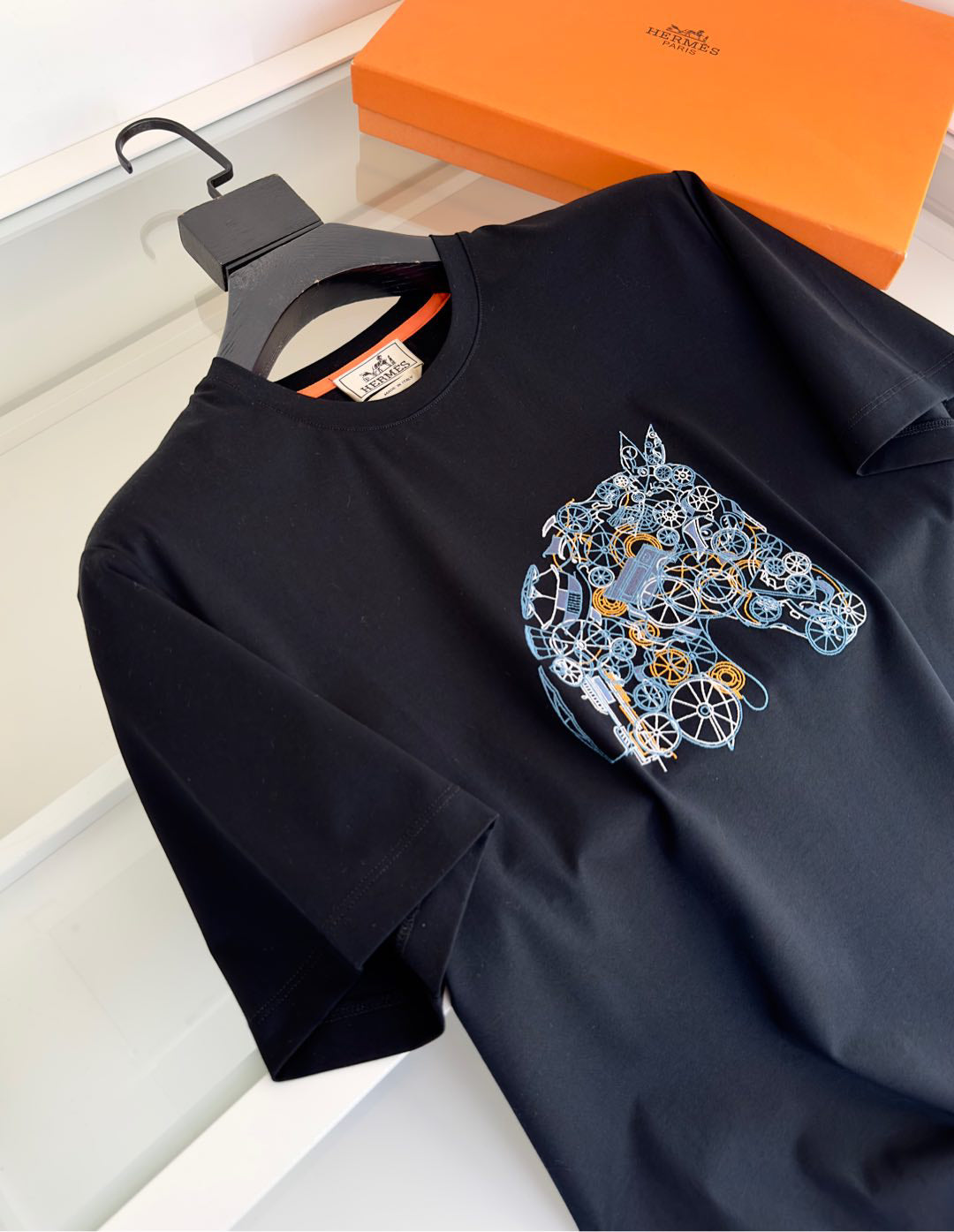 25SS Themed embroidered round neck short-sleeved T-shirt
