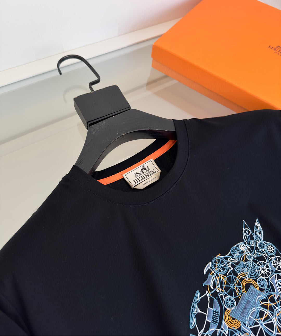 25SS Themed embroidered round neck short-sleeved T-shirt