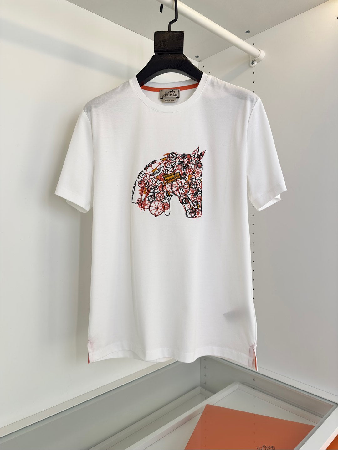 25SS Themed embroidered round neck short-sleeved T-shirt