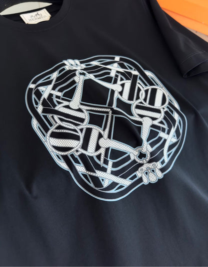 25SS Theme printed round neck short-sleeved T-shirt