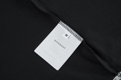 Leather topstitched short sleeves