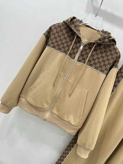 Preppy style athleisure suit