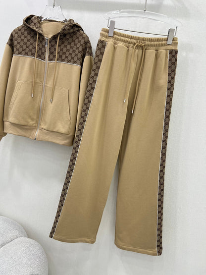 Preppy style athleisure suit