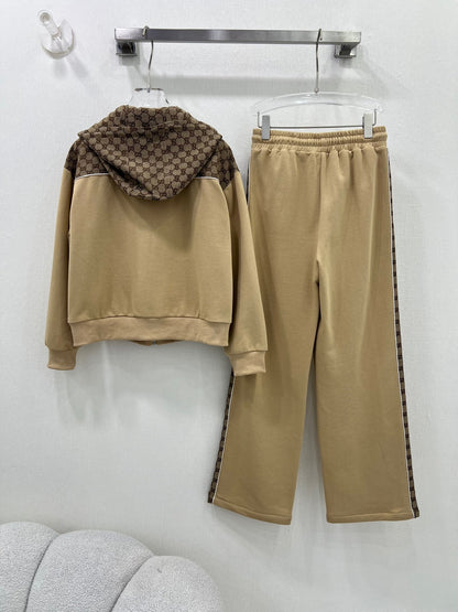 Preppy style athleisure suit