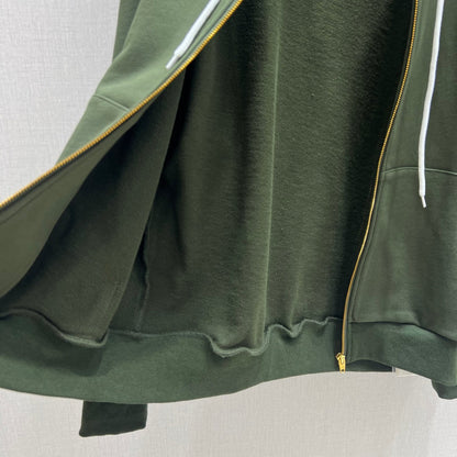 Hooded zip track suit