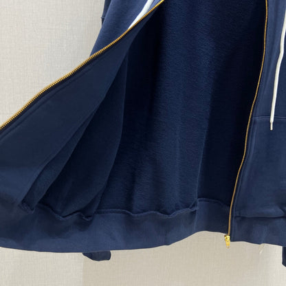 Hooded zip track suit
